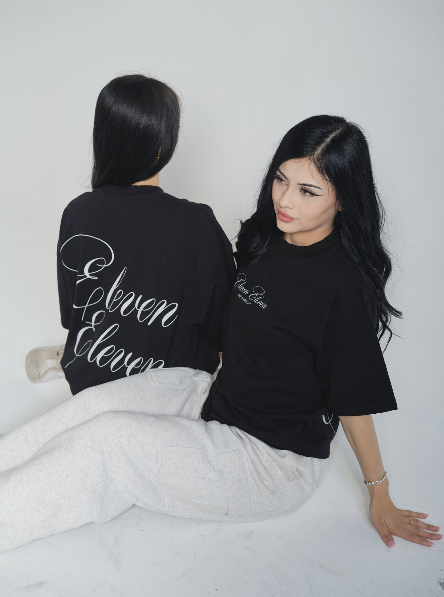 ELEVEN ELEVEN OVERSIZED TEE (BLACK)