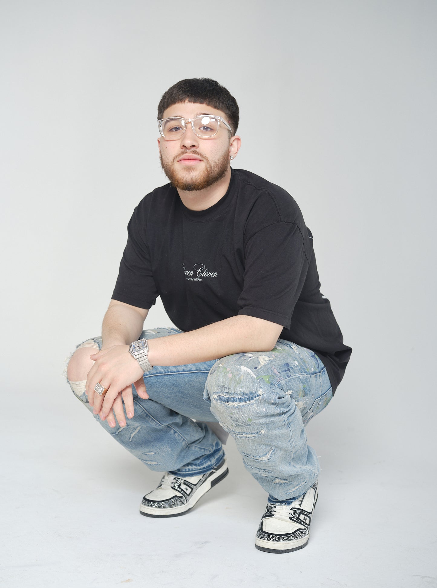 ELEVEN ELEVEN OVERSIZED TEE (BLACK)