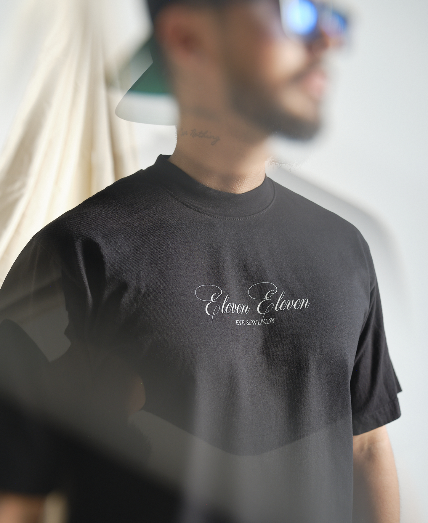 ELEVEN ELEVEN OVERSIZED TEE (BLACK)