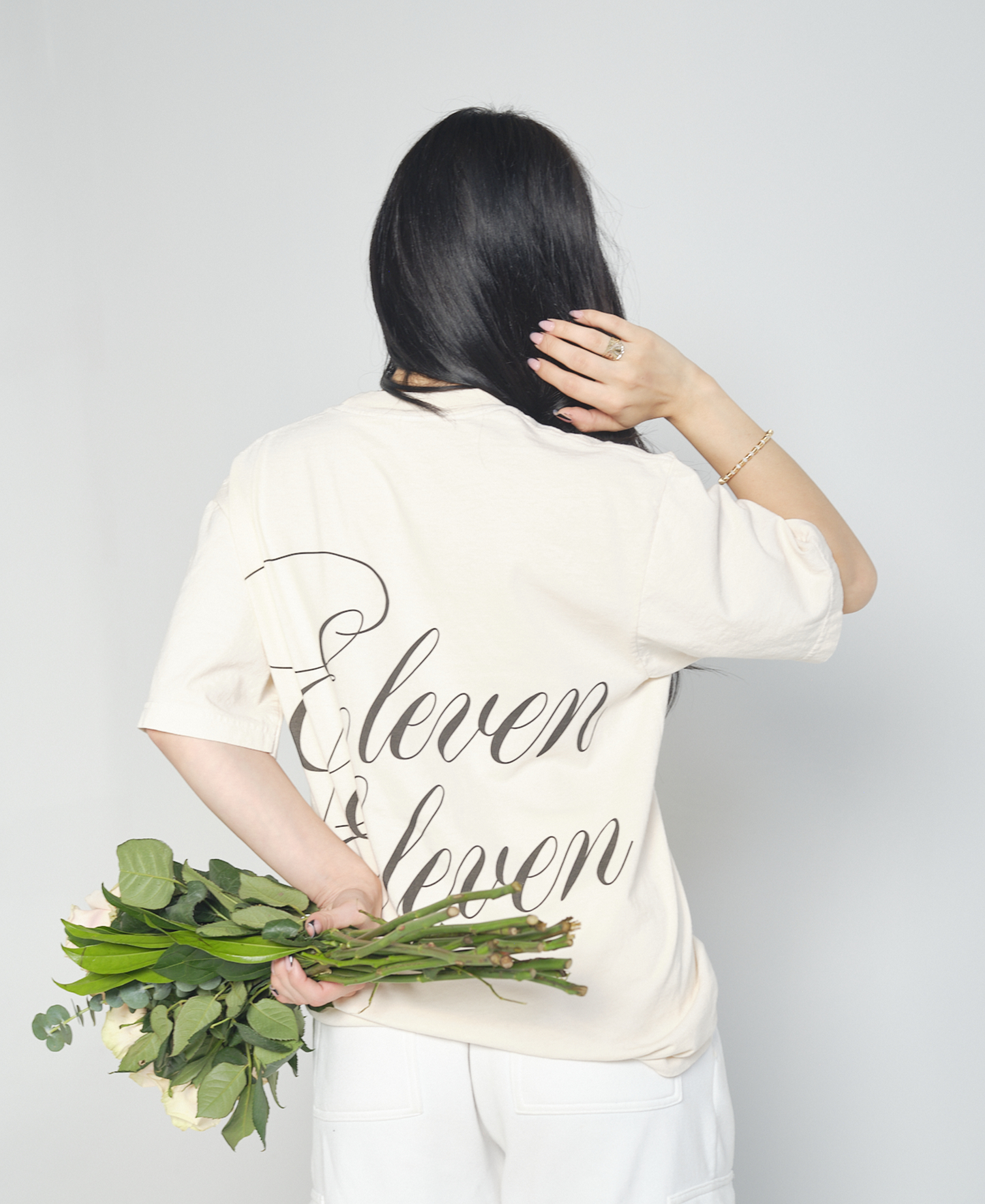 ELEVEN ELEVEN OVERSIZED TEE (CREME)