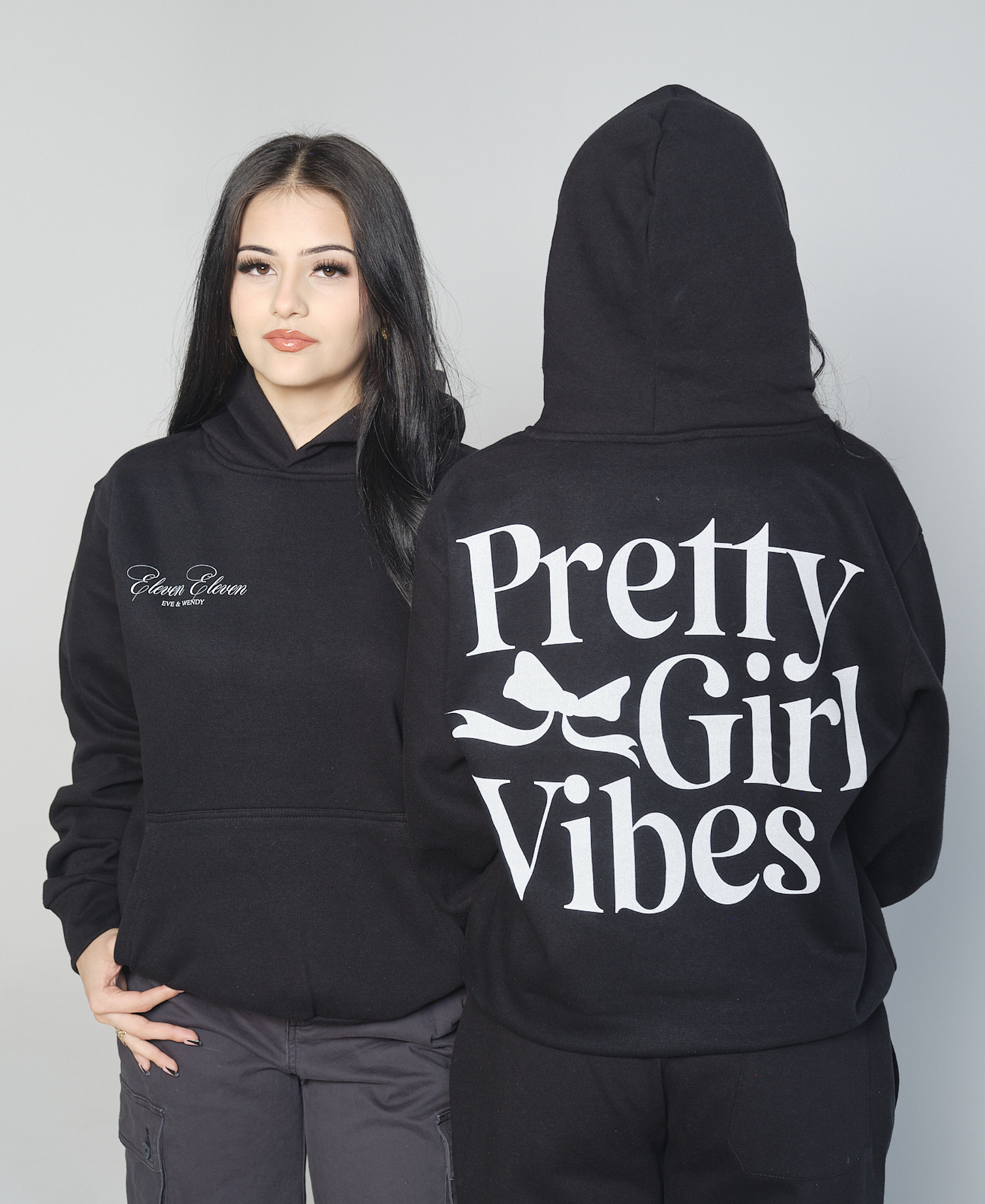 PRETTY GIRL VIBES HOODIE (BLACK)