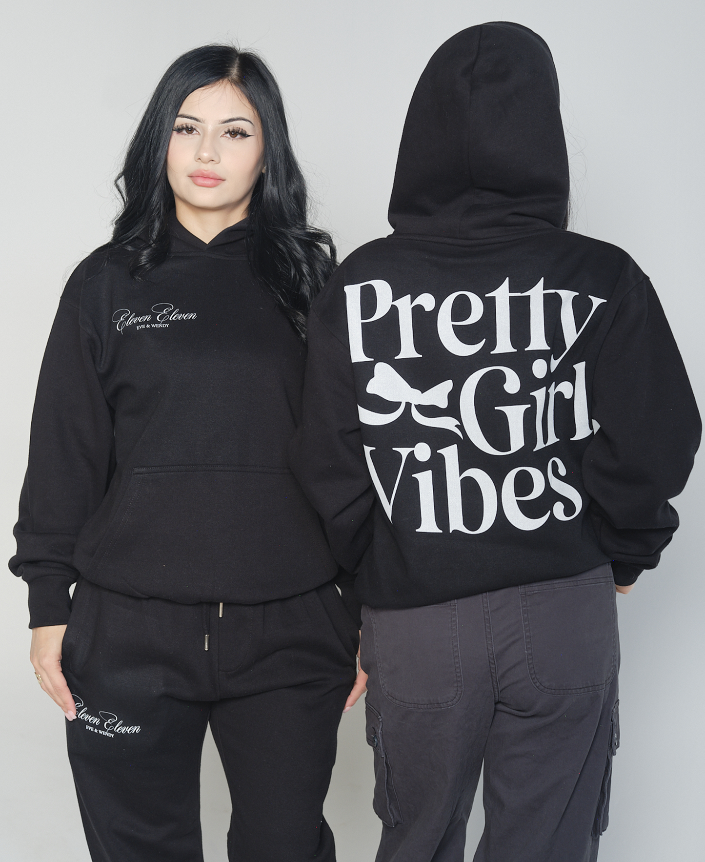 PRETTY GIRL VIBES HOODIE (BLACK)